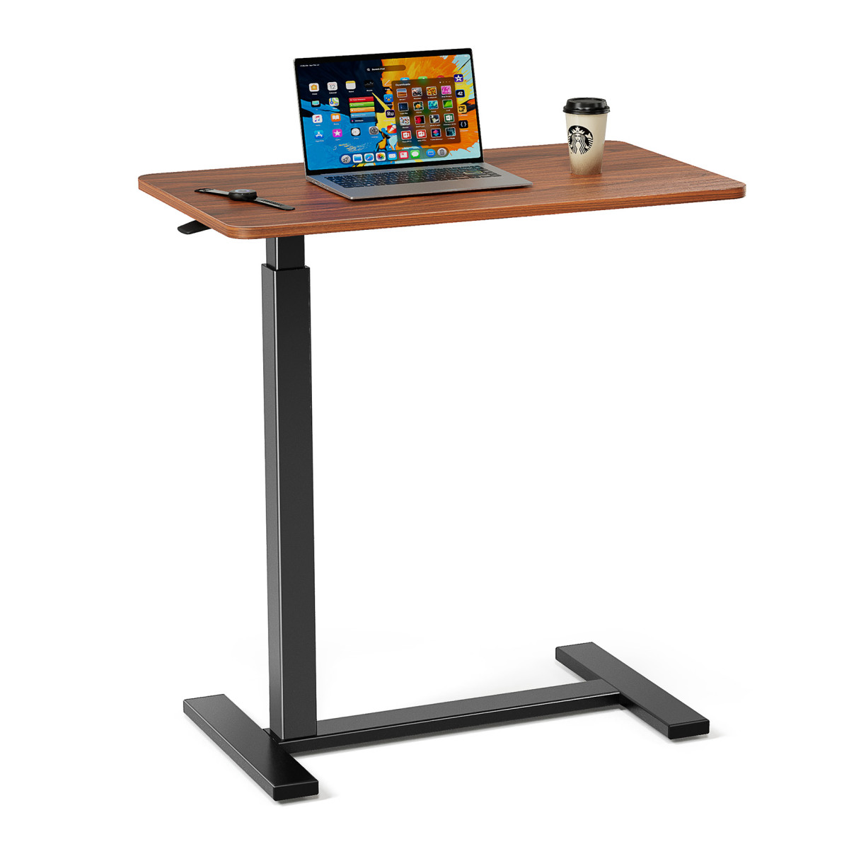 Adjustable Mobile Bed Table, Computer Desk, Mobile...