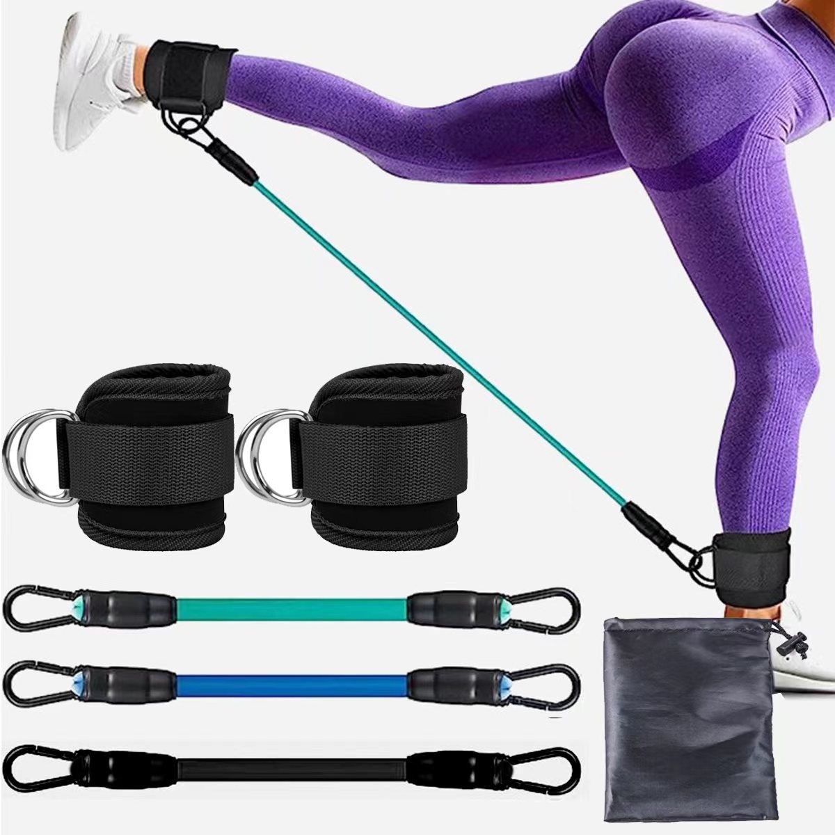 Ankle Strap Resistance Bands Hip Leg Strength Pull Rope...