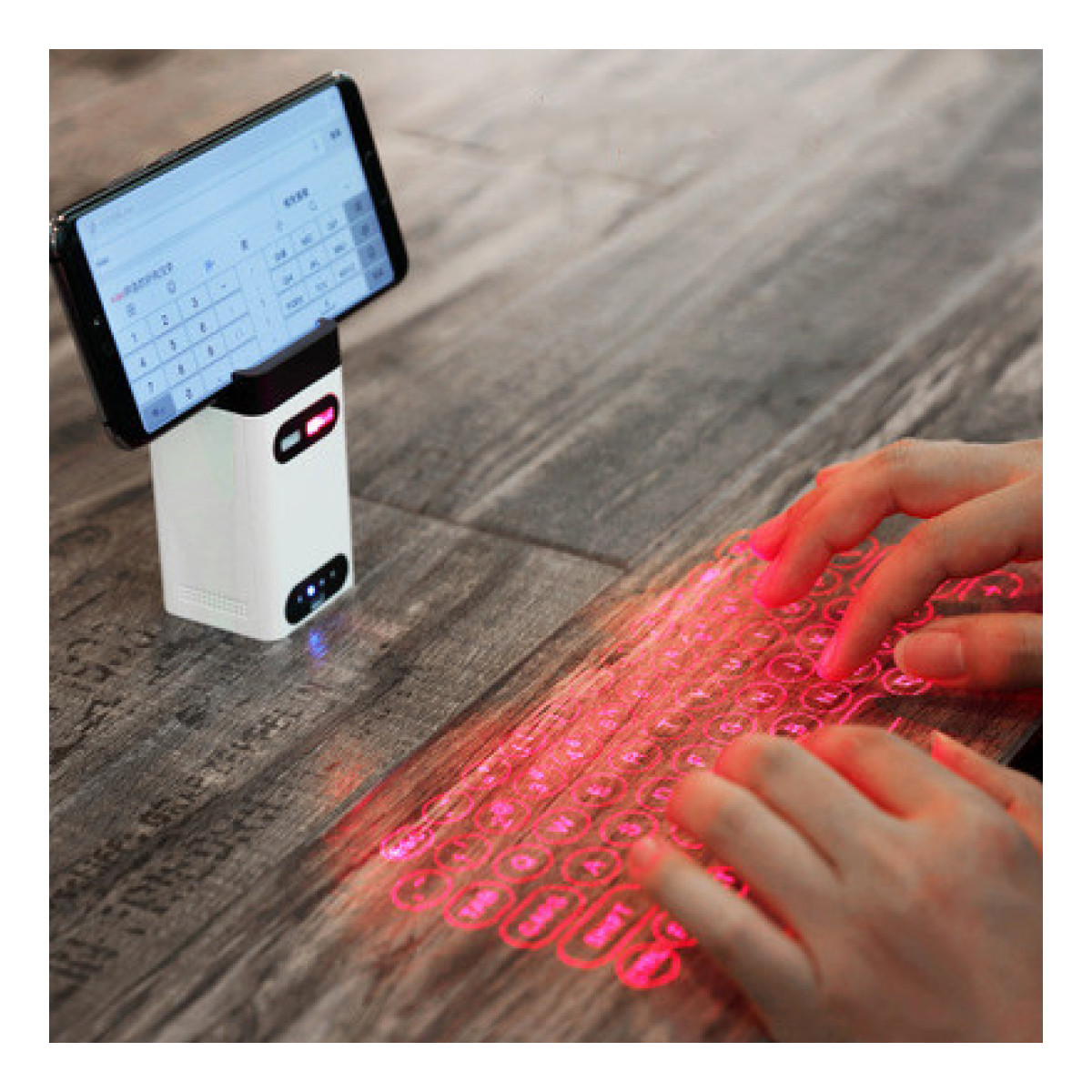LEING FST Virtual Laser Keyboard Bluetooth Wireless Projector Phone Keyboard For Computer Pad Laptop With Mouse Function