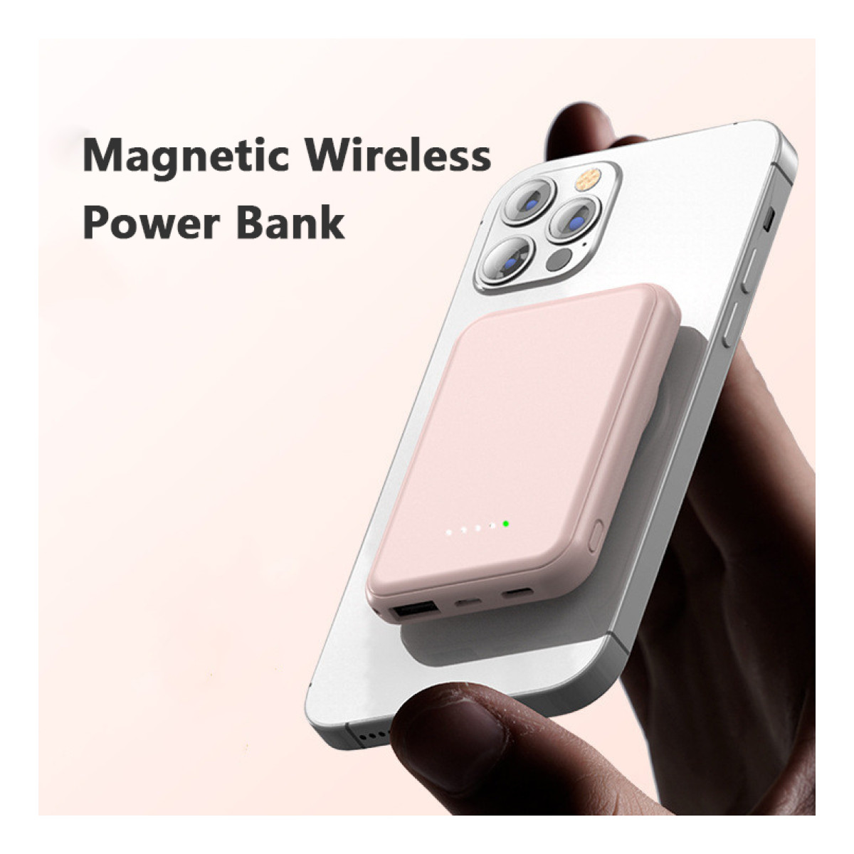 Mini Fast Charging Magnetic Wireless Power Bank 5000 MAh Portable