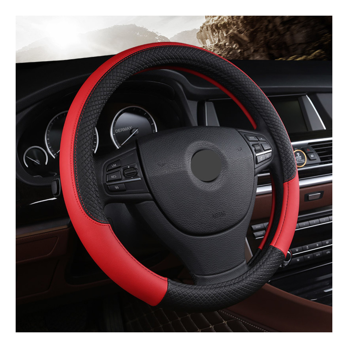 Universal Leather Car Steering Wheel Cover