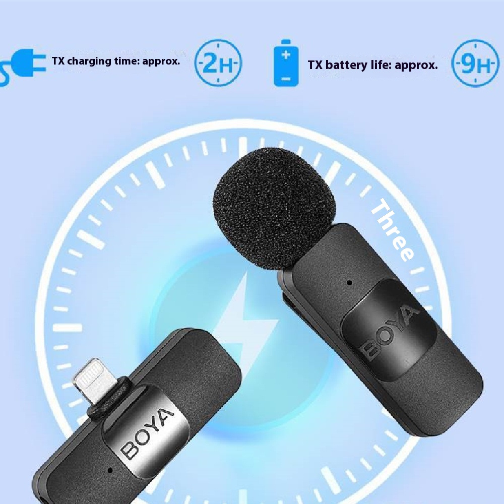 Wireless Clip-On Lavalier Microphone for Recording