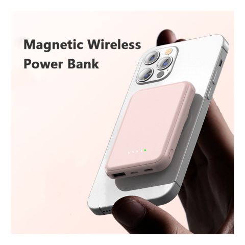 Mini Fast Charging Magnetic Wireless Power Bank 5000 MAh Portable